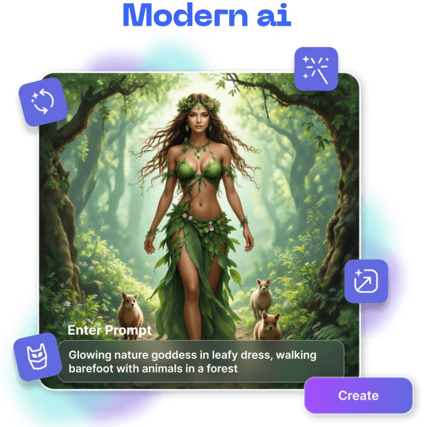 AI-generated image being refined with additional editing tools